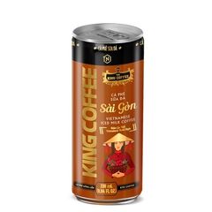 Combo 6 Lon Cà Phê Sữa Đá Sài Gòn 238ml - Thức Uống Đậm Đà Gu Việt, Thưởng Thức Cà Phê Truyền Thống Ngon Lành