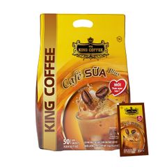 Combo 3 Cà Phê Sữa Plus Hòa Tan 3IN1 TNI KING COFFEE - Túi 50 Gói X 20G - Hương Vị Đặc Trưng Việt Nam, Cà Phê Nguyên Chất