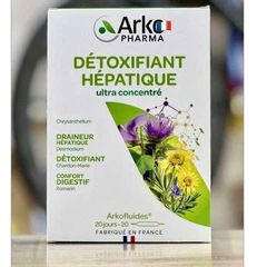 Nước Hỗ Trợ Thải Độc Gan Arkofluides - Bổ Gan Hữu Cơ Thiên Nhiên 250g, Giúp Thanh Lọc và Bảo Vệ Gan