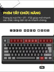 Bàn phím máy tính BAK KM27 Gaming giả cơ phòng full size 104 phím - Gõ nhanh, nhẹ, kết nối dây 1.5m, phù hợp game thủ và văn phòng