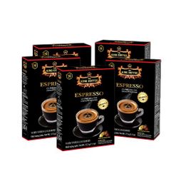 Combo 5 Gói Cà Phê Đen Hòa Tan Espresso TNI KING COFFEE - Hương Vị Đậm Đà Arabica Việt Nam, 15 Gói x 2.5g