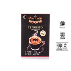 Combo 5 Gói Cà Phê Đen Hòa Tan Espresso TNI KING COFFEE - Hương Vị Đậm Đà Arabica Việt Nam, 15 Gói x 2.5g