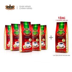Combo 5 Túi Cà Phê Rang Xay KING COFFEE Expert Blend 500g - Hương Vị Đậm Đà từ Robusta và Arabica Việt Nam