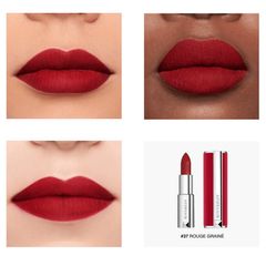 Son Givenchy Le Rouge Deep Velvet Màu 37 Rouge Graine - Son Môi Đỏ Thuần Chính Hãng, Chất Lì Mịn và Sang Trọng