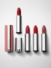 Son Givenchy 34 Rouge Safran Le Rouge Sheer Velvet - Màu Cam Cháy Chính Hãng, Son Dưỡng Ẩm Sang Trọng Cho Môi Tươi Sáng