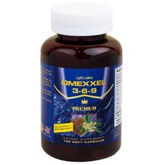 Viên uống Omexxel 3-6-9 Premium - Hỗ trợ não bộ và thị lực (100 viên) - Chứa Omega 3-6-9 và Vitamin A, E cho sức khỏe tối ưu
