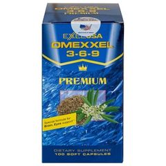 Viên uống Omexxel 3-6-9 Premium - Hỗ trợ não bộ và thị lực (100 viên) - Chứa Omega 3-6-9 và Vitamin A, E cho sức khỏe tối ưu