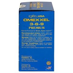 Viên uống Omexxel 3-6-9 Premium - Hỗ trợ não bộ và thị lực (100 viên) - Chứa Omega 3-6-9 và Vitamin A, E cho sức khỏe tối ưu
