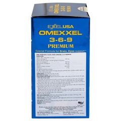 Viên uống Omexxel 3-6-9 Premium - Hỗ trợ não bộ và thị lực (100 viên) - Chứa Omega 3-6-9 và Vitamin A, E cho sức khỏe tối ưu