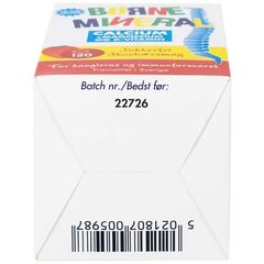 Viên nhai Borne Mineral New Nordic (120 viên) - Hỗ trợ tăng chiều cao và phòng ngừa còi xương cho trẻ em từ 3 tuổi trở lên