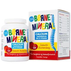 Viên nhai Borne Mineral New Nordic (120 viên) - Hỗ trợ tăng chiều cao và phòng ngừa còi xương cho trẻ em từ 3 tuổi trở lên