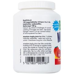 Viên nhai Borne Mineral New Nordic (120 viên) - Hỗ trợ tăng chiều cao và phòng ngừa còi xương cho trẻ em từ 3 tuổi trở lên