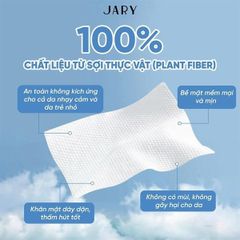 Khăn Mặt Dùng Một Lần Jary - Khăn Rút Giấy An Toàn, Thân Thiện Với Da Nhạy Cảm, Tiện Lợi Cho Skincare & Make Up