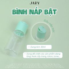 Bộ Chiết Mỹ Phẩm 5 Món Jary Cao Cấp - Túi Du Lịch Trong Suốt Với Thiết Kế Dễ Thương Chống Va Đập, Tiện Lợi Cho Bạn Gái