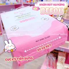 Khăn Lau Mặt Đa Năng Befou 200 Khăn - Khăn Khô Dùng Một Lần Thấm Hút Tốt, Thích Hợp Cho Da Mặt, Tẩy Trang Và Chăm Sóc Da