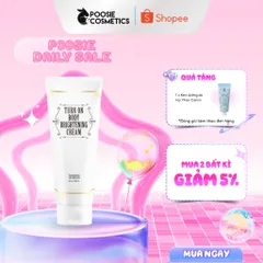 Kem Dưỡng Trắng Nâng Tông Da Tenzero Turn On Body Brightening Cream 180ml - Dưỡng Ẩm, Làm Sáng, Cải Thiện Nếp Nhăn