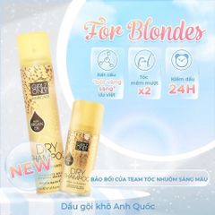 Dầu Gội Khô Girlz Only 200ml - Giải Pháp Cho Mái Tóc Dầu, Tiện Lợi Khi Du Lịch, 4 Mùi Hương Hấp Dẫn, Đặc Biệt Dành Cho Tóc Nâu Và Vàng