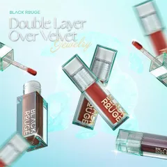 Son Kem Black Rouge Double Layer Velvet Ver 3 - Son Môi Nhung Lì, Độ Bền Cao, Màu Tím Pastel Sang Trọng, Dưỡng Môi Tốt