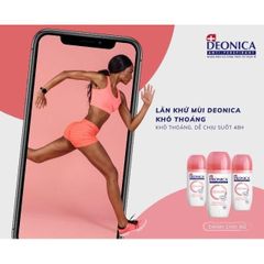 Lăn Khử Mùi Deonica 50ml Dành Cho Nữ - Công Nghệ SMART CONTROL Nhập Khẩu Từ Nga, Chống Mồ Hôi, Thoáng Mát Suốt Ngày