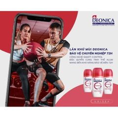 Lăn Khử Mùi Deonica 50ml Dành Cho Nữ - Công Nghệ SMART CONTROL Nhập Khẩu Từ Nga, Chống Mồ Hôi, Thoáng Mát Suốt Ngày