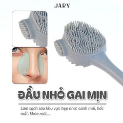 Cọ Rửa Mặt & Đắp Mặt Nạ JARY 2-in-1 Silicone - Bàn Chải Làm Sạch Da Kháng Khuẩn, Tiện Lợi Cho Làn Da Khỏe Đẹp