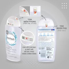 Dung Dịch Vệ Sinh Phụ Nữ Femfresh 250ml - Khử Mùi, Làm Thơm Vùng Kín Tự Nhiên, Giải Quyết Vấn Đề Sạch Sẽ Cho Nàng