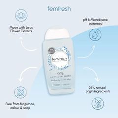 Dung Dịch Vệ Sinh Phụ Nữ Femfresh 250ml - Khử Mùi, Làm Thơm Vùng Kín Tự Nhiên, Giải Quyết Vấn Đề Sạch Sẽ Cho Nàng