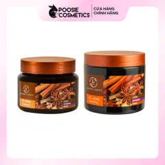 Tẩy Tế Bào Chết Toàn Thân Chiết Xuất Quế Hồi & Cà Phê 500g - Scrub Thiên Nhiên Dưỡng Da Mịn Màng Sáng Khỏe
