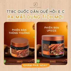 Tẩy Tế Bào Chết Toàn Thân Chiết Xuất Quế Hồi & Cà Phê 500g - Scrub Thiên Nhiên Dưỡng Da Mịn Màng Sáng Khỏe