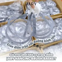 Giỏ Treo Phơi Khô Cọ Trang Điểm Jary - Giỏ Hỗ Trợ Sắp Xếp và Làm Khô Cọ Trang Điểm Tiện Lợi, Bền Bỉ, An Toàn