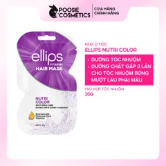 Kem Ủ Tóc Ellips Phục Hồi Hư Tổn 20g - Mặt Nạ Dưỡng Tóc Pro-Keratin Complex Giúp Tóc Khỏe Mạnh và Mềm Mượt