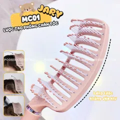 Lược Chải Tóc Massage JARY - Lược Gỡ Rối và Tạo Độ Phồng Tóc Cao Cấp, Tiện Dụng cho Tóc Khô Yếu