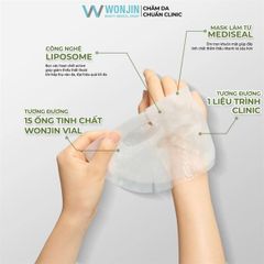 Hộp 30 Miếng Mặt Nạ Cấp Nước WonJin Effect Hydro Rise - Mặt Nạ Tăng Cường Độ Ẩm Hyaluronic Cho Da Căng Mịn 350g