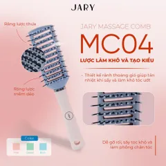 Lược Chải Tóc Massage JARY - Lược Gỡ Rối và Tạo Độ Phồng Tóc Cao Cấp, Tiện Dụng cho Tóc Khô Yếu