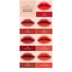 Son Kem Lì Black Rouge Air Fit Velvet Tint - Chất Velvet Mịn, Giữ Màu 8 Tiếng, Hương Trái Cây Ngọt Ngào, Dưỡng Ẩm Cho Môi