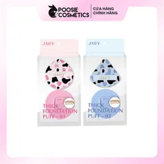 Mút Tán Kem Nền Dày Jary Thick Foundation Puff - Tán Nền Mịn Mượt, Không Thấm Kem, Thiết Kế Thông Minh, Tiết Kiệm Mỹ Phẩm