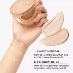 Phấn Nước Ofelia Uncovered Longwear Cushion SPF50+ PA++++ 12g - Che phủ hoàn hảo, mịn lì tự nhiên, an toàn cho da nhạy cảm