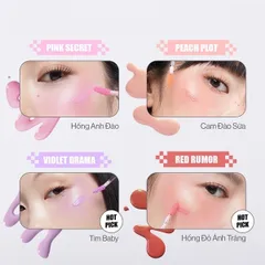 Má Hồng Kem Căng Bóng Glamrr Q Glow - Má Hồng Bền Màu Tươi Tắn Cho Da Nhạy Cảm, 3.8g, Hàn Quốc