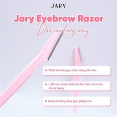 Dao Cạo Tỉa Lông Mày Jary - Set 3 Cái Thép Không Gỉ, Lưỡi Sắc Bén, Thiết Kế Linh Hoạt Dành Cho Phụ Nữ Á Đông