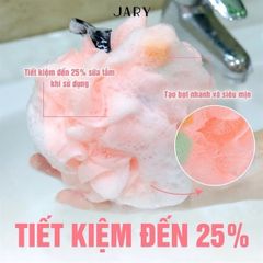Bông Tắm Xơ Mướp Có Mút Jary Loofah 50g - Làm Sạch Da Sâu, Tẩy Tế Bào Chết Nhẹ Nhàng, An Toàn Cho Da