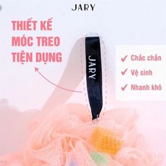 Bông Tắm Xơ Mướp Có Mút Jary Loofah 50g - Làm Sạch Da Sâu, Tẩy Tế Bào Chết Nhẹ Nhàng, An Toàn Cho Da