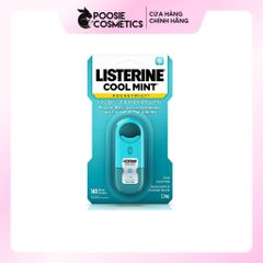Xịt thơm miệng Listerine Cool Mint Pocketmist 7.7ml - Khử mùi hôi miệng, mang lại hơi thở thơm mát, tiện lợi mang đi mọi nơi