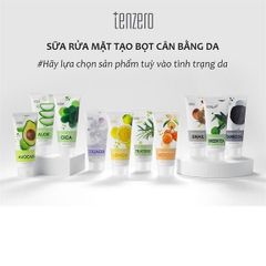 Sữa Rửa Mặt Tenzero Cân Bằng Da 100ml - Sạch Sâu, Ngăn Ngừa Mụn Với Cica, Trà Xanh, Nha Đam, Dưỡng Ẩm Và Làm Sáng Da