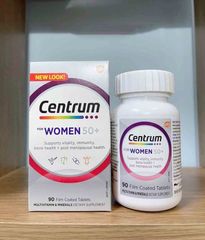 Vitamin Tổng Hợp Centrum Women 50+ - 90 Viên Bổ Sung Dinh Dưỡng Cho Phụ Nữ Trên 50 Tuổi, Hỗ Trợ Sức Khỏe Xương Và Tinh Thần