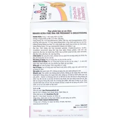 Viên uống hỗ trợ sức khỏe cho phụ nữ mang thai và cho con bú Brauer Ultra Pure DHA 60 viên - Bổ sung Omega-3 và Vitamin D3
