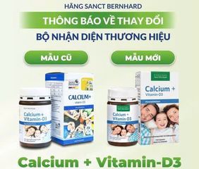 Viên Nhai Canxi và Vitamin D3 Sanct Bernhard - Bổ Sung Xương Khỏe, Hương Vị Cacao, Dùng Cho Trẻ Em và Người Lớn, 90 Viên/ Lọ