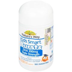 (Có tem) Viên Nhai Nature's Way Kids Smart Bursts DHA 300mg - Bổ Sung Trí Não Và Thị Lực Cho Trẻ 1-11 Tuổi, Vị Cam Ngon Miệng
