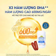 (Có tem) Viên Nhai Nature's Way Kids Smart Bursts DHA 300mg - Bổ Sung Trí Não Và Thị Lực Cho Trẻ 1-11 Tuổi, Vị Cam Ngon Miệng