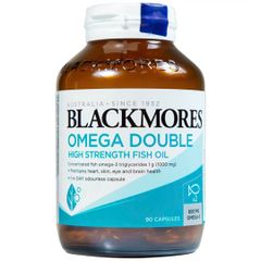 Viên Uống Dầu Cá Blackmores Omega Double High Strength - Bổ Sung Omega-3 Tăng Cường Sức Khỏe Tim Mạch và Não Bộ