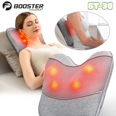 Gối Massage Lưng Cổ Vai Gáy Booster Boluojun BT-30 - Massage Nhiệt Hồng Ngoại, Pin Sạc Tiện Lợi, Thư Giãn Tại Nhà